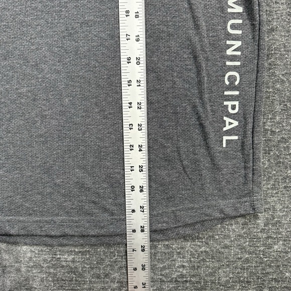 Municipal Shirt Mens L Sport Utility Gear Short Sleeve Gym Athletic Workout Gray - Picture 5 of 7